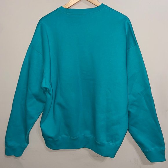 Nike NikeLab NRG Solo Swoosh Fleece Crewneck Washed Teal CV0554-393 Size NEW - Picture 5 of 7